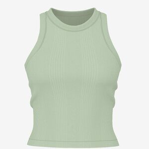 PINK Victoria's Secret Light Green Ribbed Tank Top
